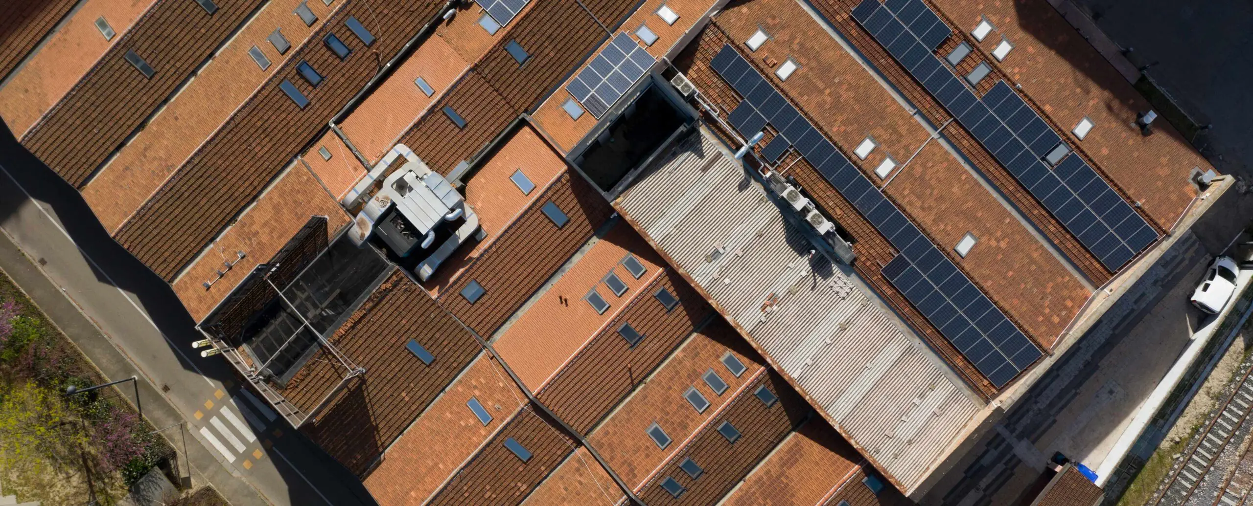 A shot from above showing the area where the IAAD. Bologna campus is located