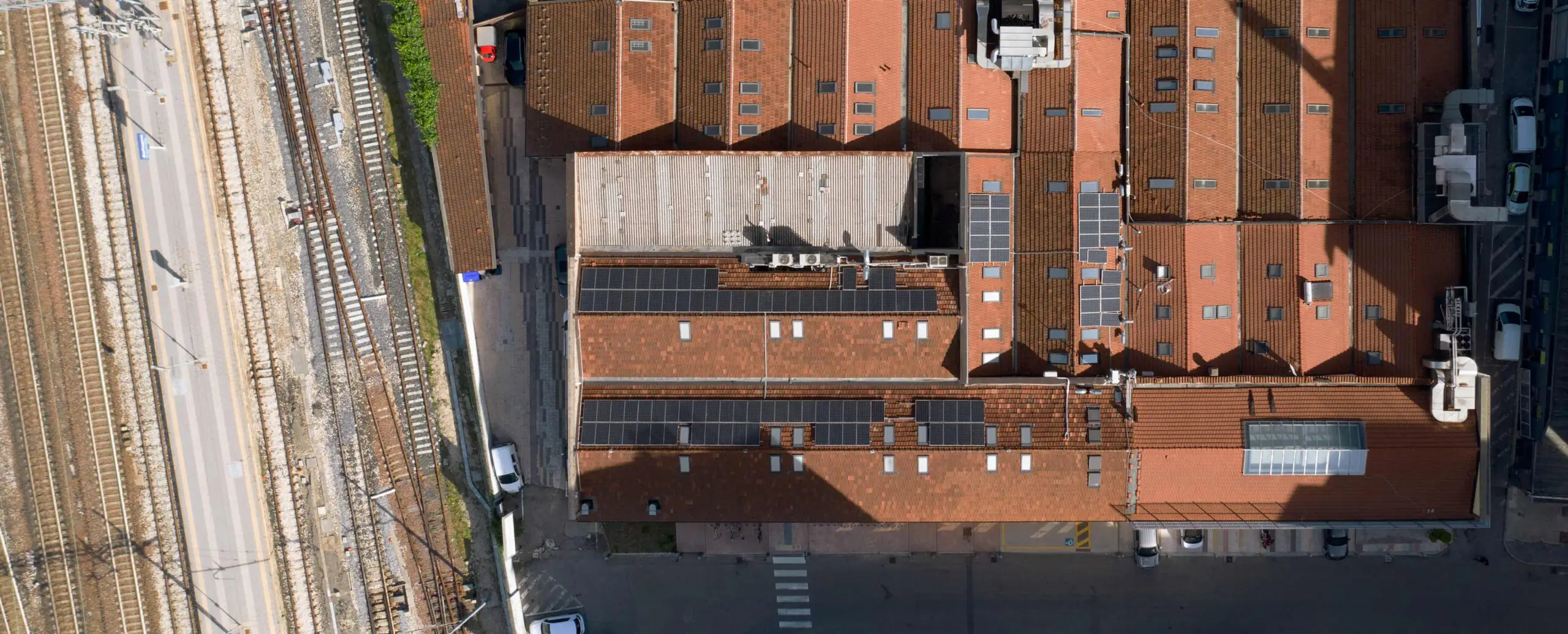 The roofs of the IAAD. Bologna campus in a suggestive view from above