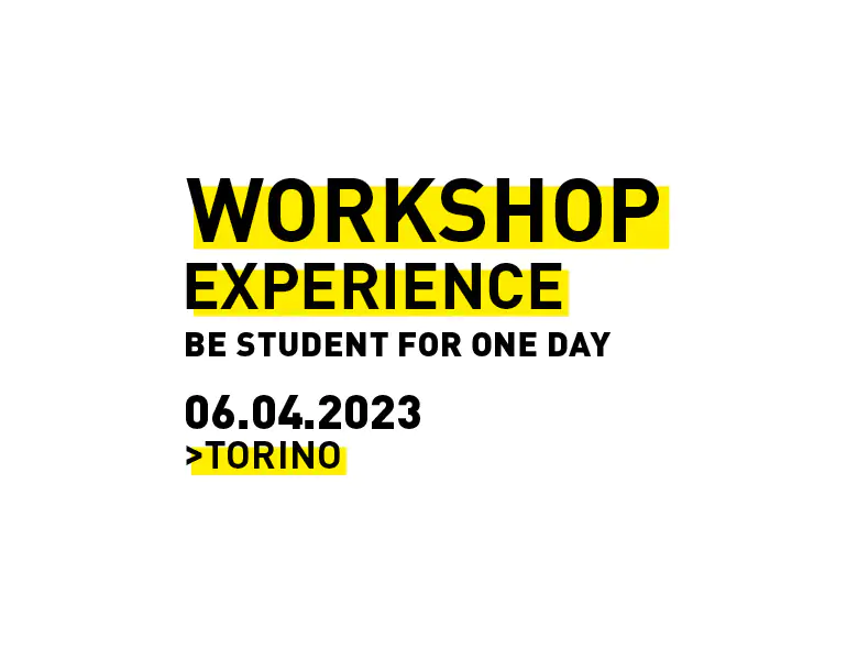 Diventa studente IAAD. per un giorno e partecipa al prossimo Workshop di Orientamento
