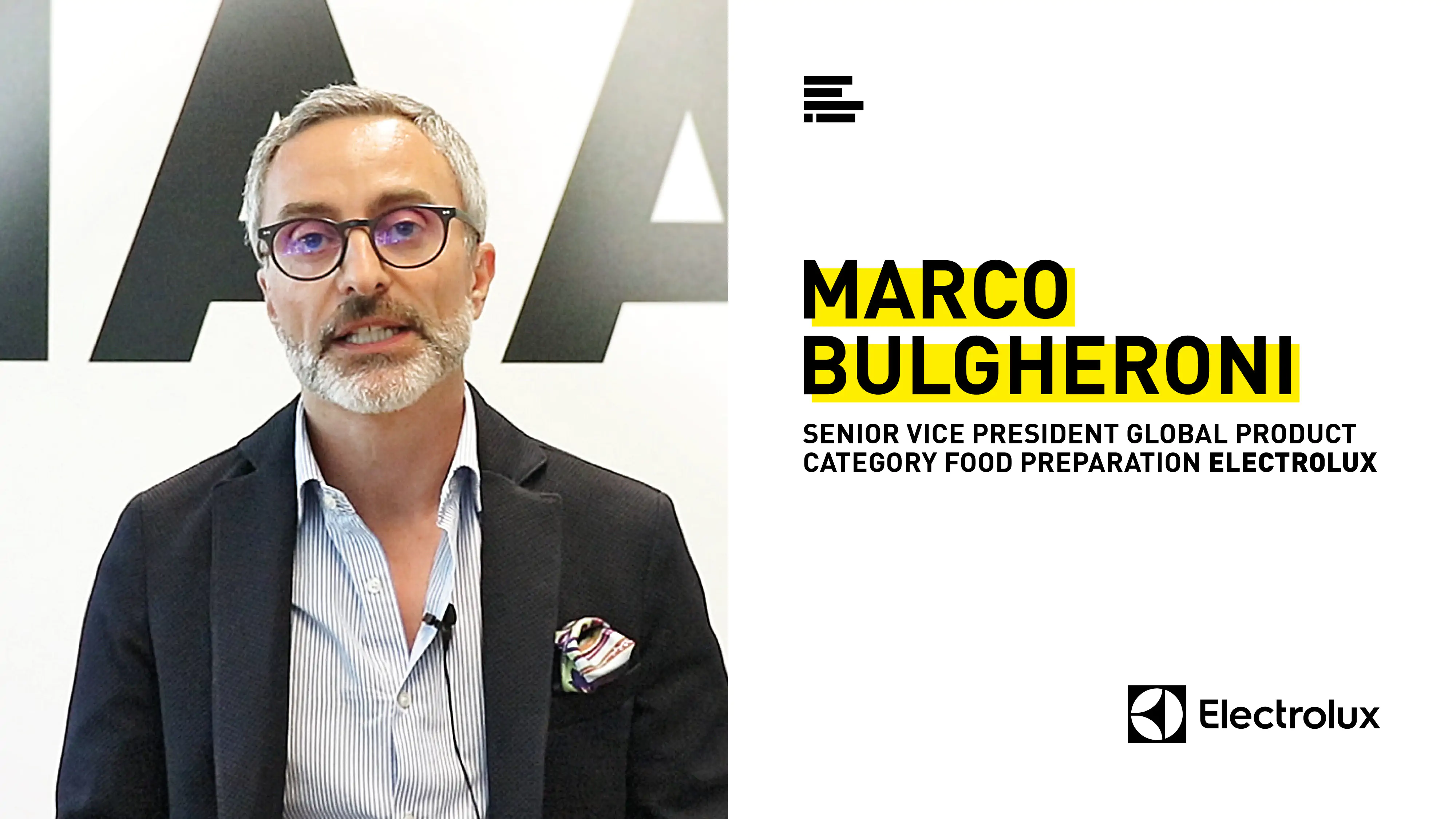 Marco Bulgheroni, Vice President di Electrolux, racconta la sua esperienza di collaborazione con gli studenti del corso IAAD. in Interior design