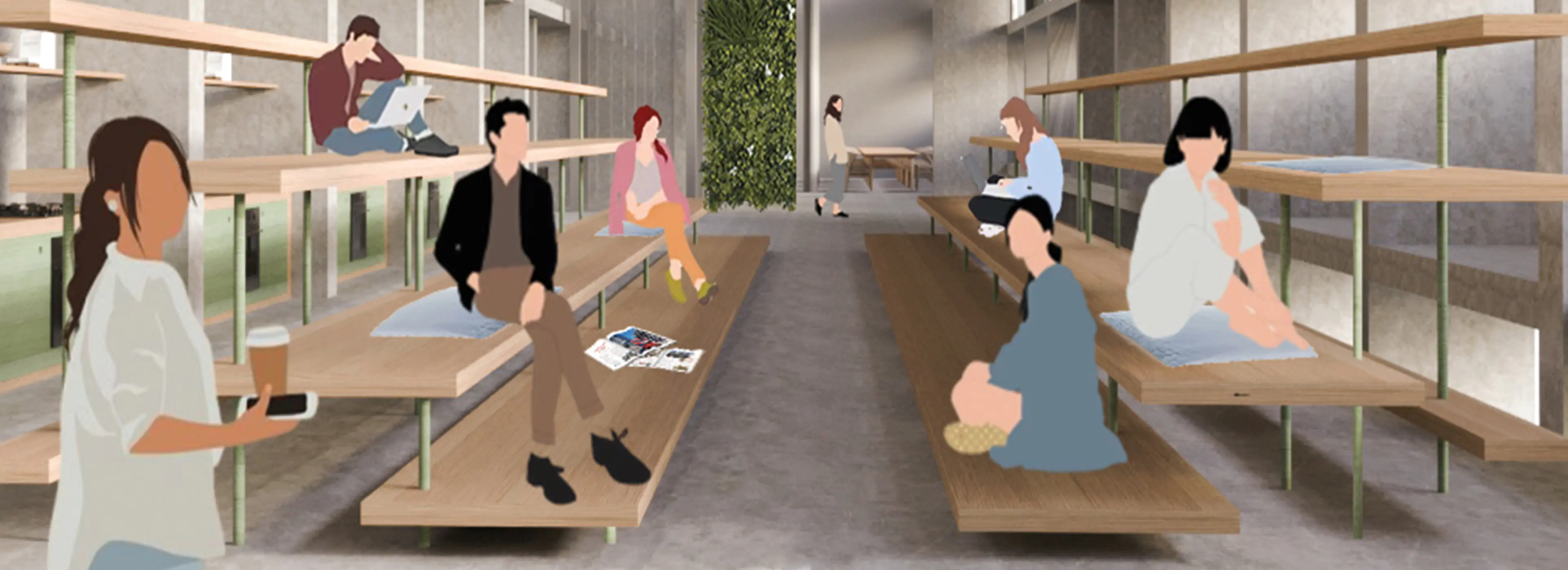 Social Shell: il progetto di tesi in Interior design di Erika Cabras