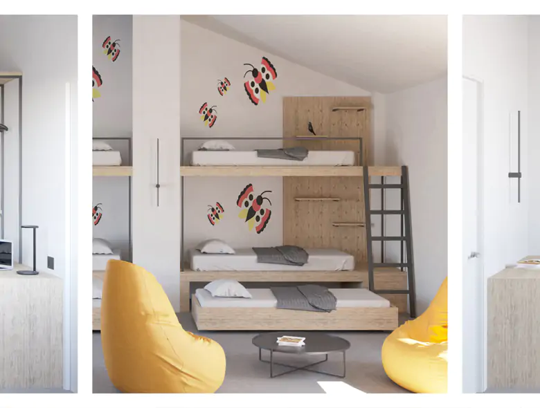 Ostello Borgo Mameli, il progetto di tesi in Interior design di Gloria Peri