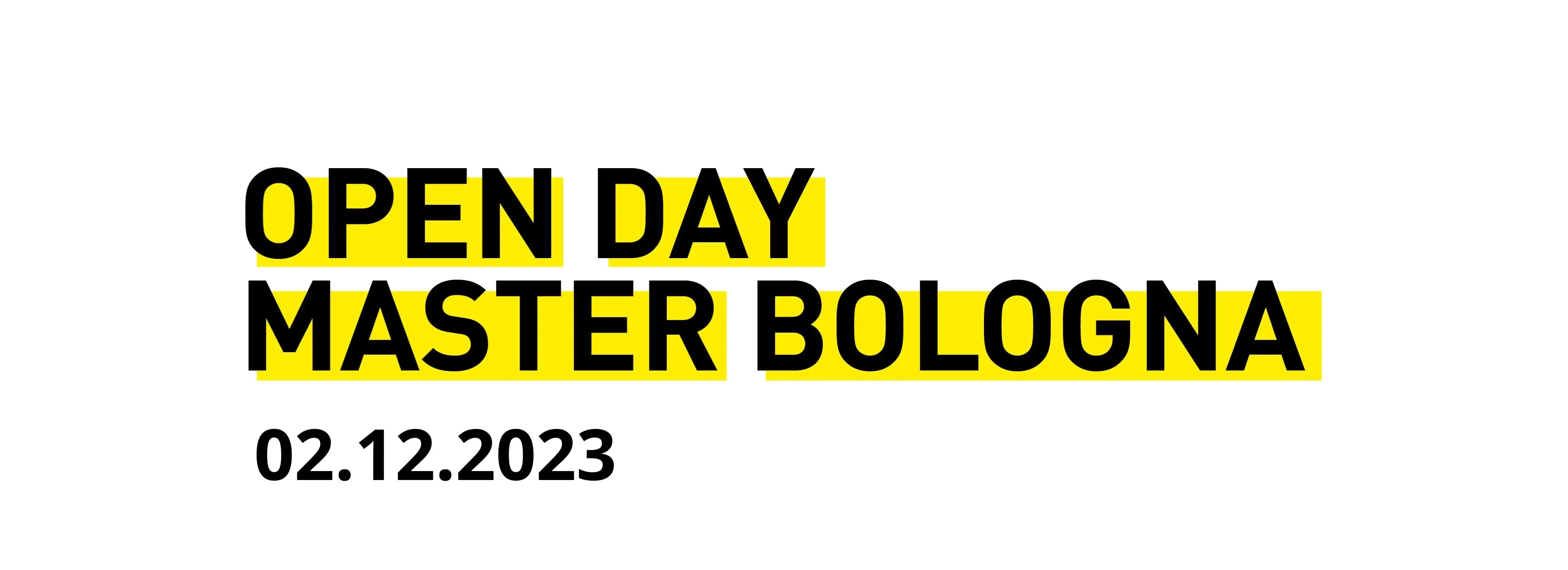 Open Day dei Master di IAAD. Bologna del 2 Dicembre 2023
