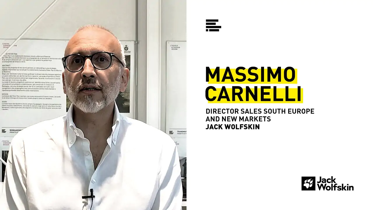 Massimo Carnelli, responsabile Sud Europa e nuovi mercati di Jack Wolfskin, ci descrive i risultati del progetto di Tesi di Classe in Product design