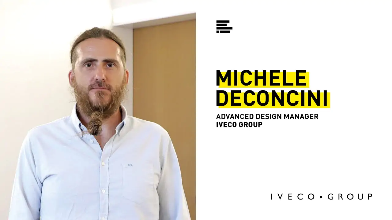 Michele Deconcini, Advanced Design Manager di Iveco Group, racconta il progetto di tesi di classe con gli studenti del corso IAAD. in Transportation design