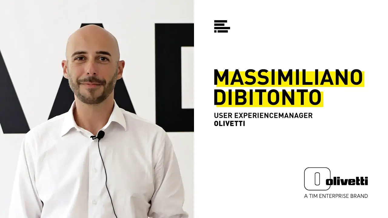 Massimiliano Dibitonto, User Experience Manager di Olivetti, racconta il progetto di tesi di classe con gli studenti del corso IAAD. in Digital Communication design