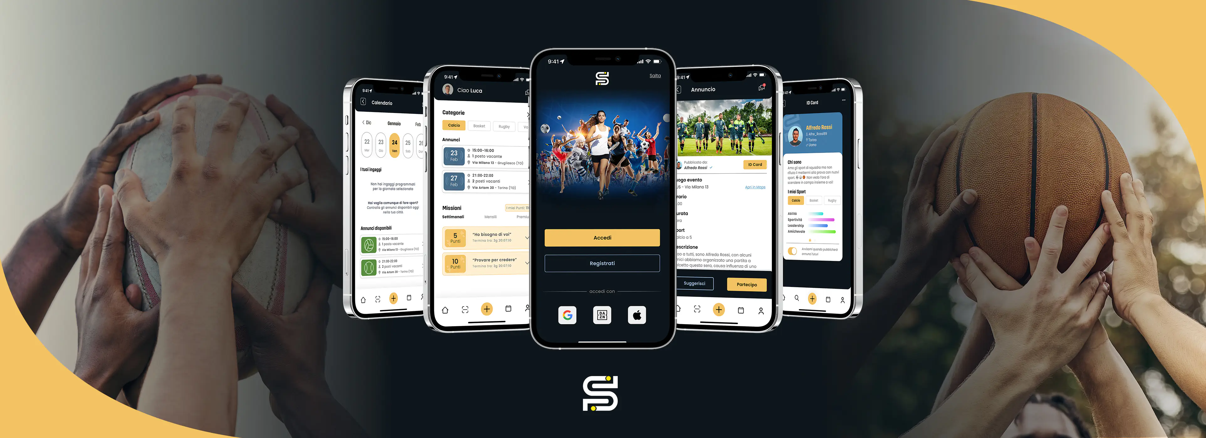 Scopri SocialSport, il progetto di tesi in Digital Communication design di Luca Terlizzi per DAZN