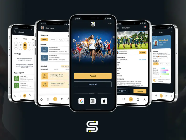 Scopri SocialSport, il progetto di tesi in Digital Communication design di Luca Terlizzi per DAZN
