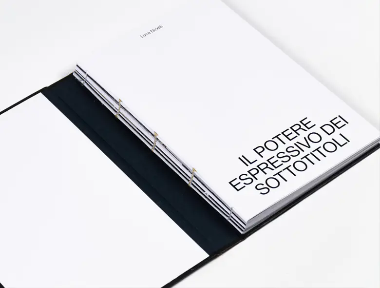 Il potere espressivo dei sottotitoli al centro del progetto di tesi in Communication design di Luca Nicelli
