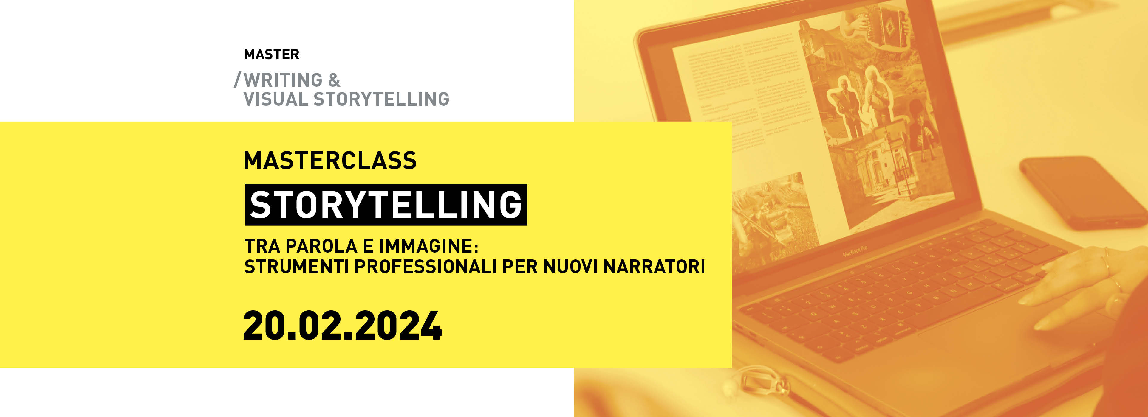 Masterclass del Master IAAD. in Writing & Visual Storytelling
