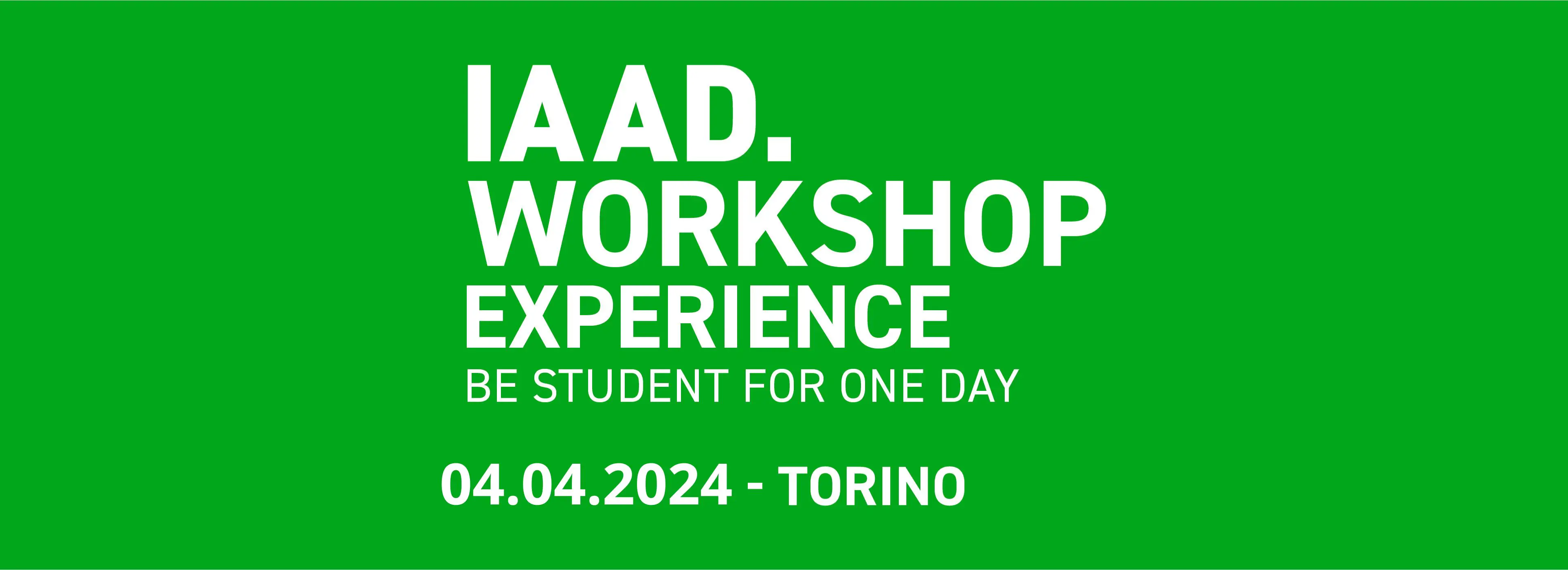 Prova il metodo didattico in IAAD. partecipando al prossimo Workshop di Orientamento