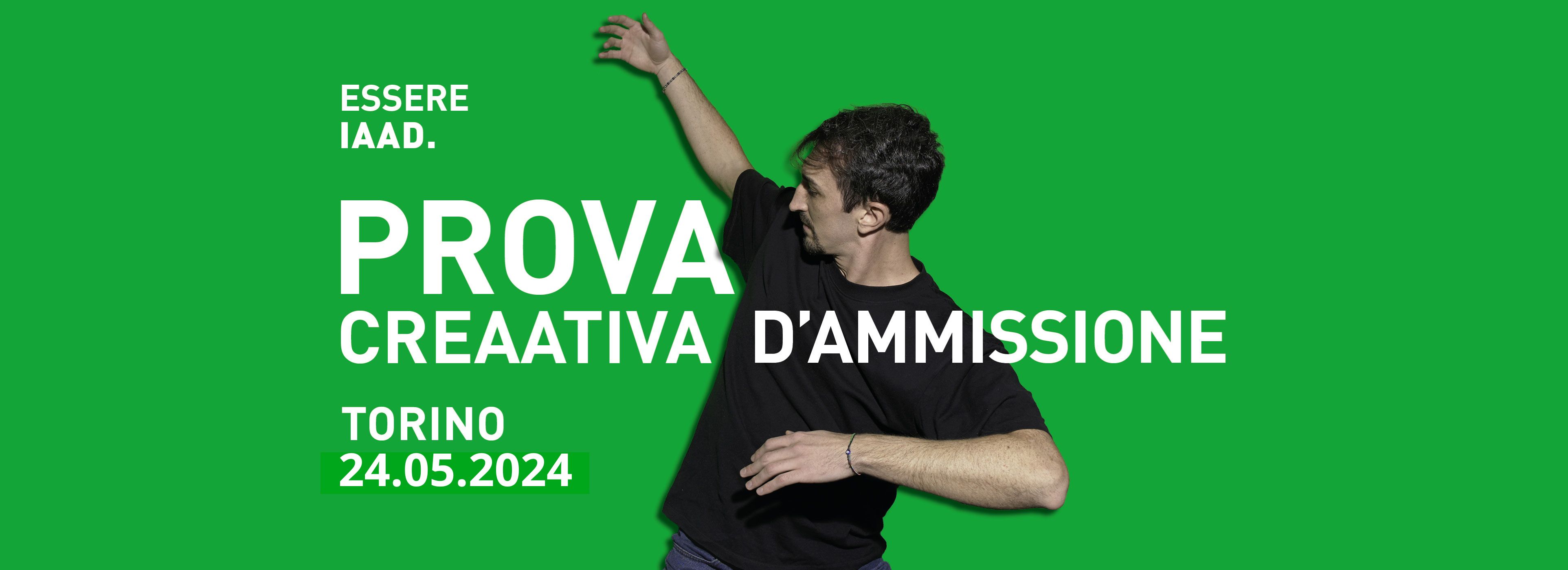 Partecipa alla prossima prova di ammissione di IAAD. Torino
