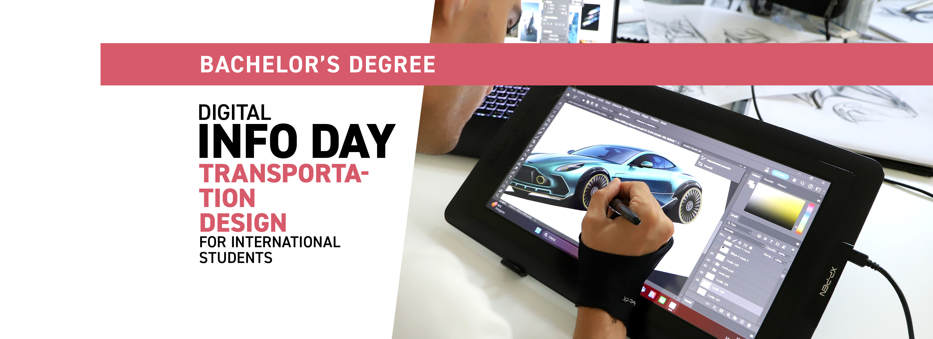 Info Day for International students related to IAAD. BA in Transportation design