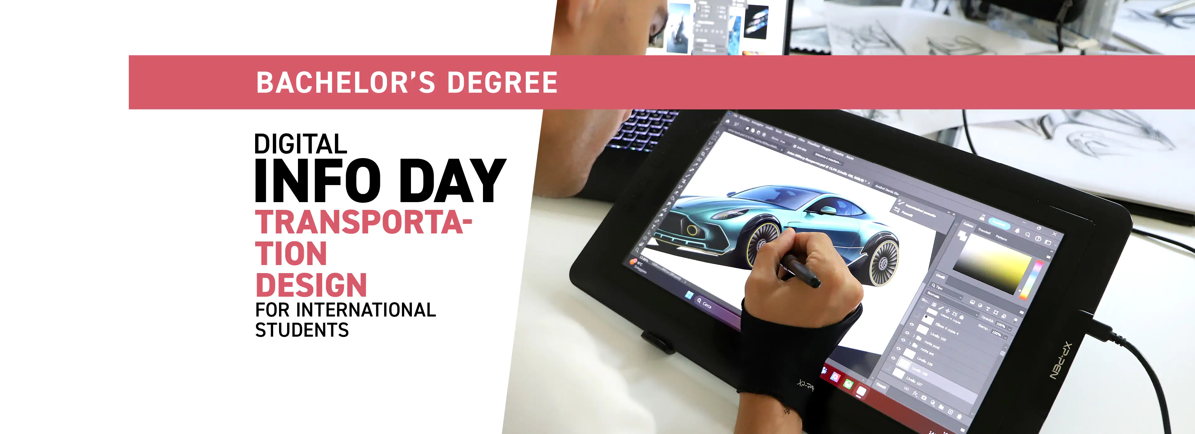 Info Day for International students related to IAAD. BA in Transportation design