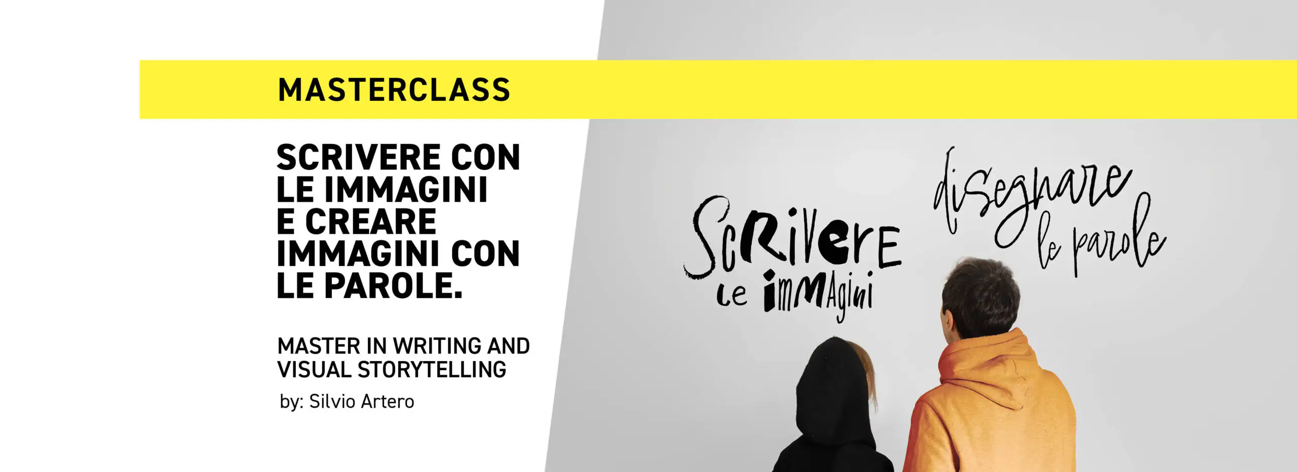Il 18 settembre partecipa alla masterclass e scopri il Master in Writing and Visual Storytelling