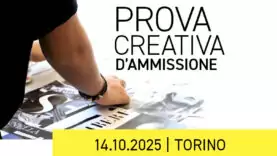 Partecipa alla prova di ammissione di IAAD. Torino del 14 ottobre 2025