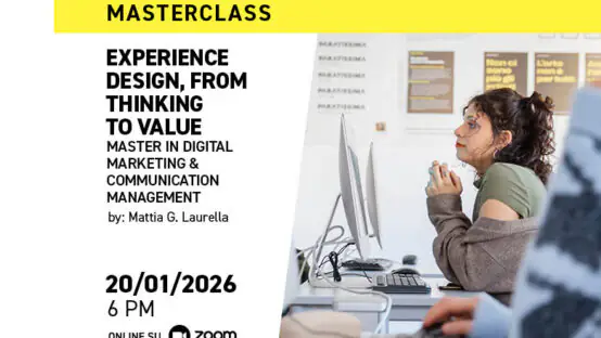 Learn how to turn design and digital marketing into business value combining design thinking with strategic execution with IAAD.'s Masterclass