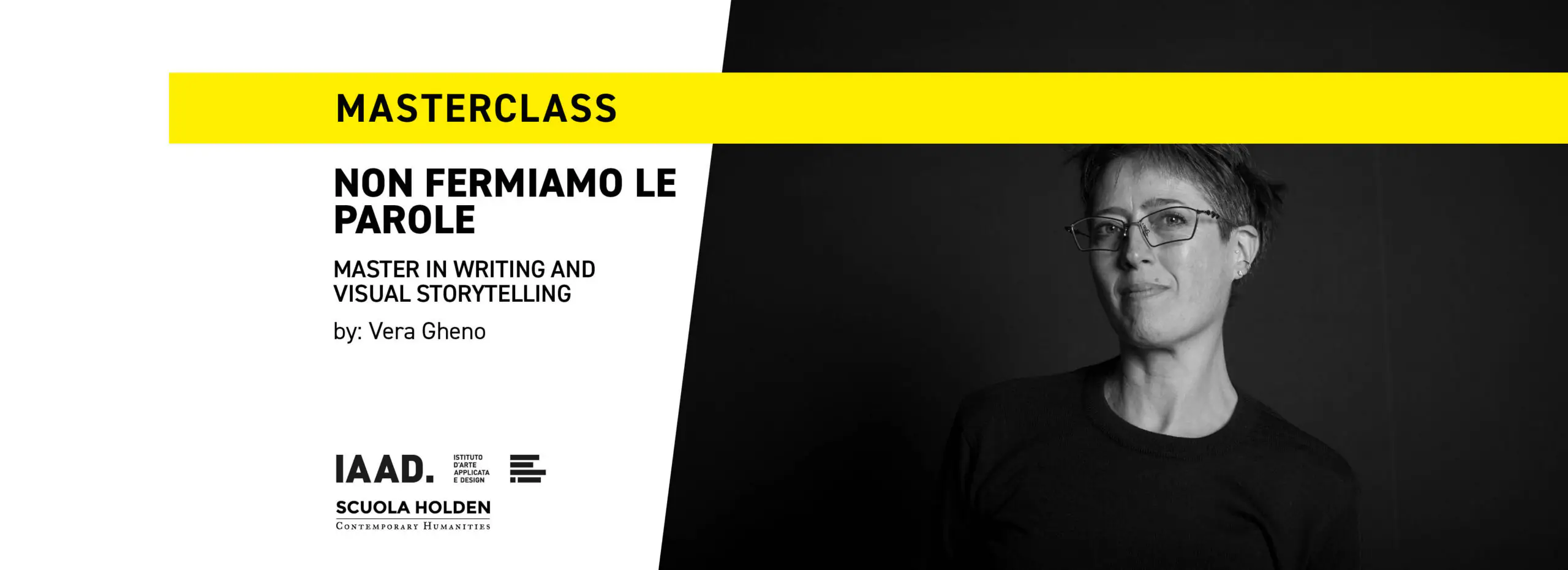 Il 20 gennaio partecipa alla masterclass e scopri il Master in Writing and Visual Storytelling