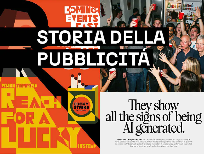 Progetti degli studenti IAAD. che analizzano e reinterpretano la Storia della pubblicità attraverso campagne creative e innovative.