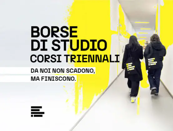 Scopri le borse di studio IAAD. per i corsi triennali fino al 50%