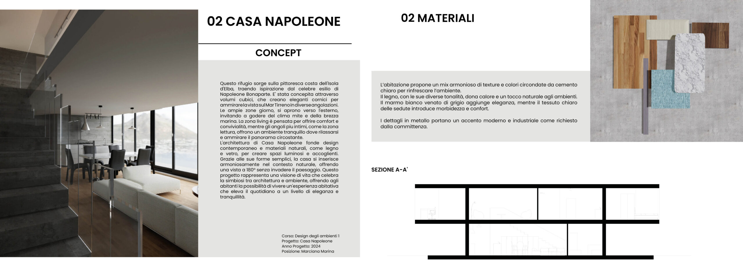 Portfolio creativo studente IAAD con impaginazione professionale e storytelling progettuale