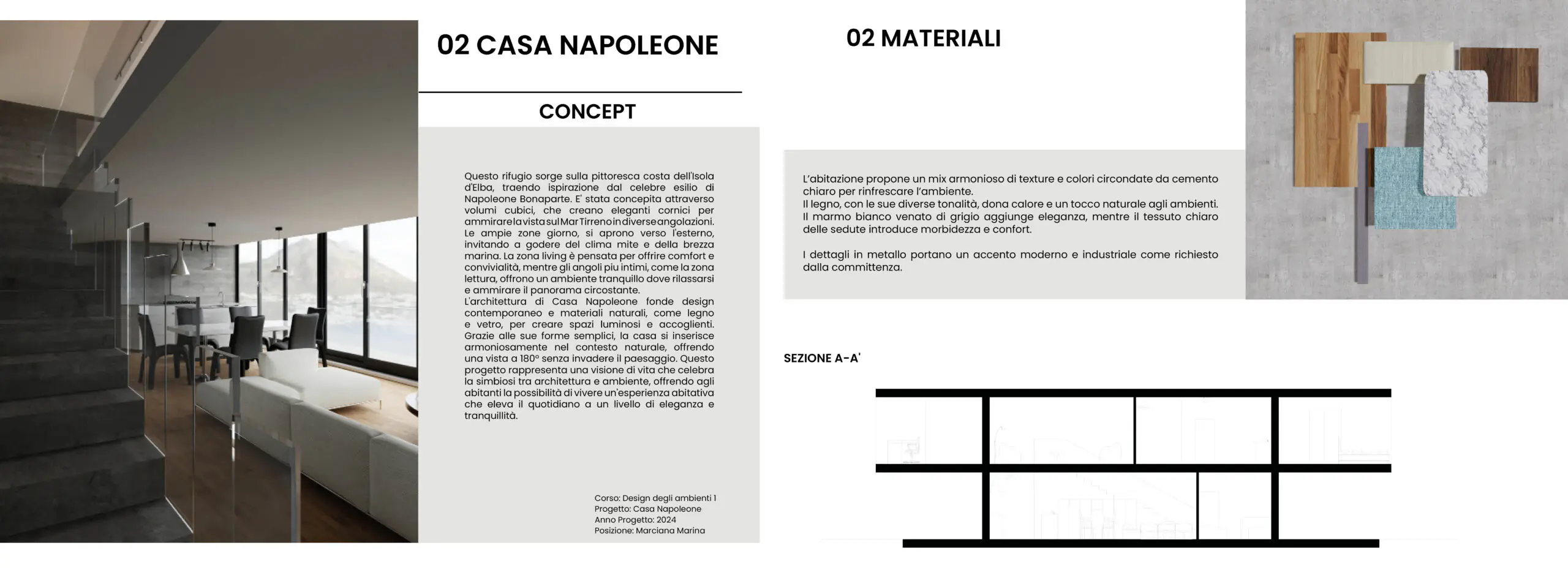 Portfolio creativo studente IAAD con impaginazione professionale e storytelling progettuale