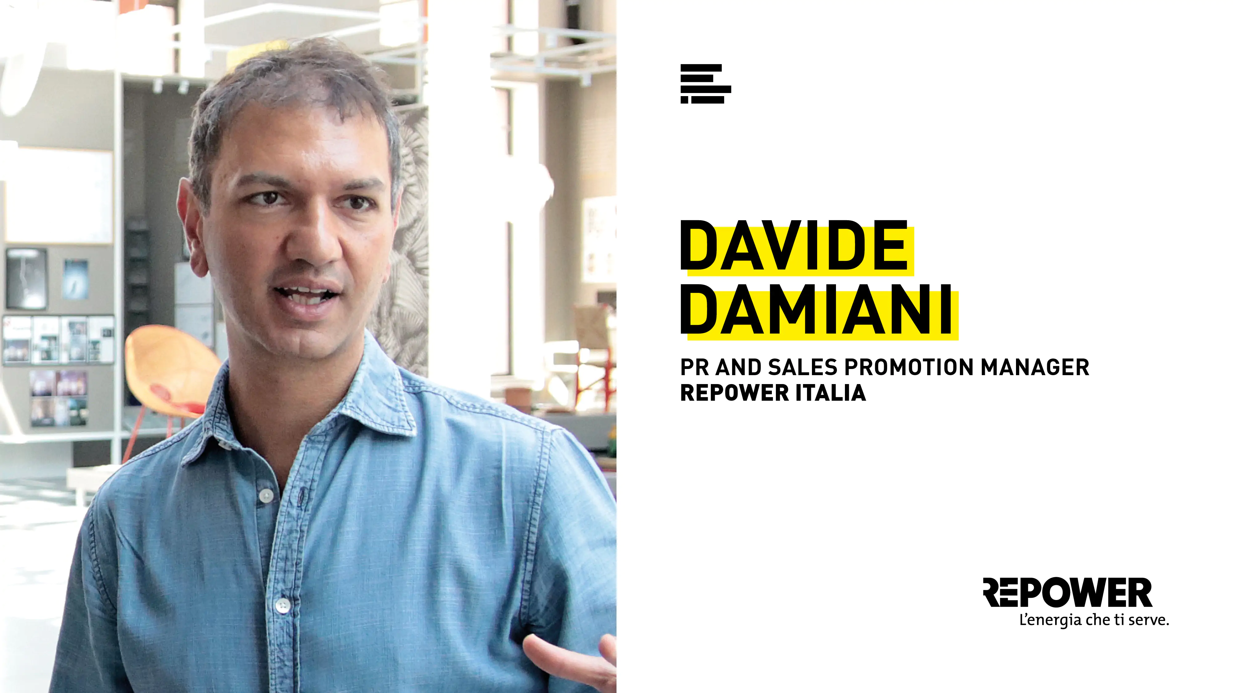 Davide Damiani, PR & Sales Promotion Manager di Repower Italia, racconta la sua esperienza di collaborazione con gli studenti del corso IAAD. in Product design