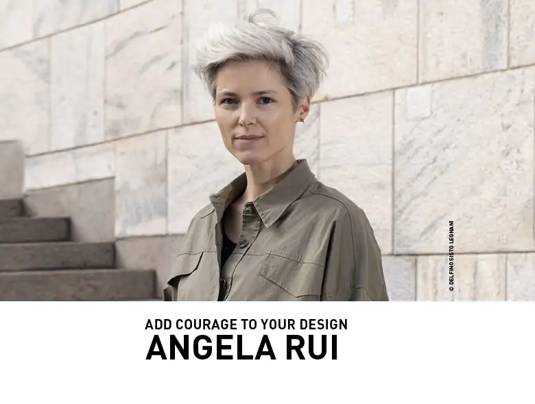 Angela Rui ospite di IAAD. nel ciclo di incontri "Add Courage To Your design"