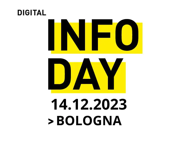 Partecipa al prossimo Digital Info Day dei corsi triennali di IAAD. Bologna