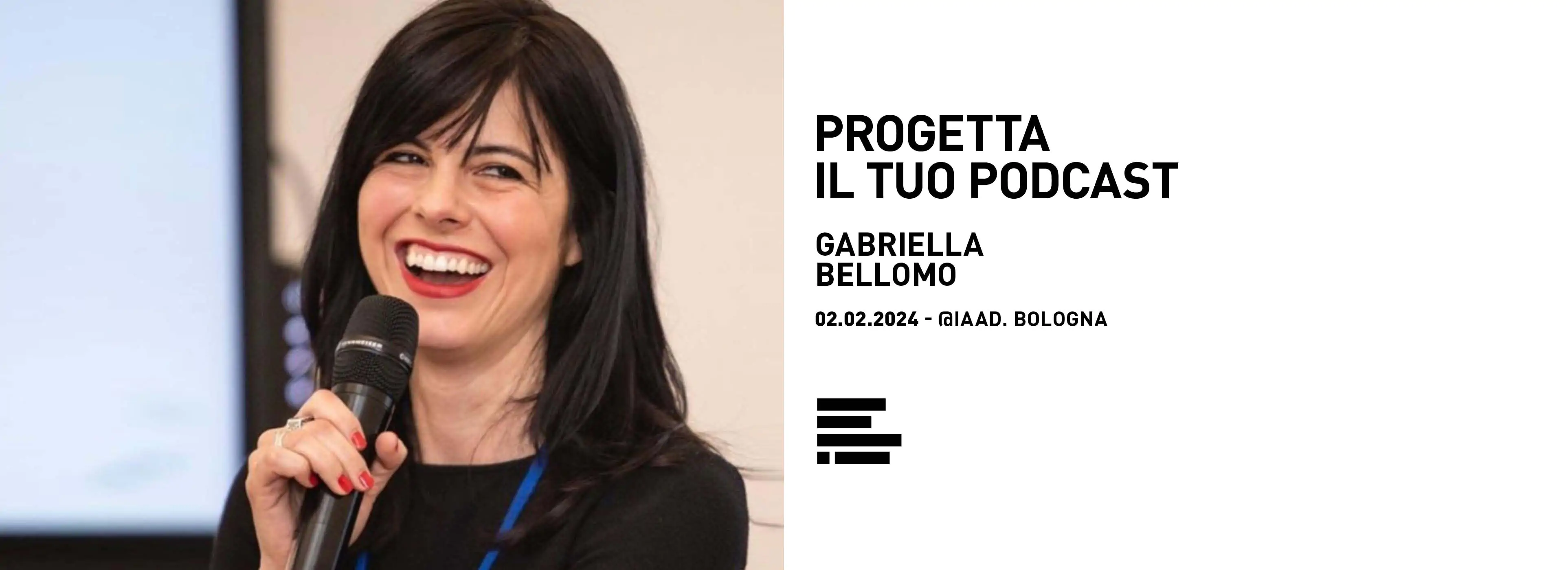 Gabriella Bellomo ospite IAAD. con il libro "Progetta il tuo Podcast"
